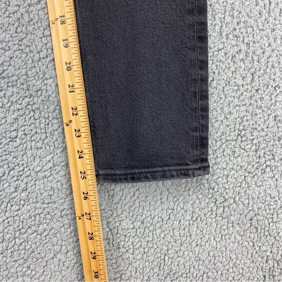 AGOLDE Women's Riley High Rise Straight Crop Button Fly Jeans  |   Size:  24 - Picture 10 of 14